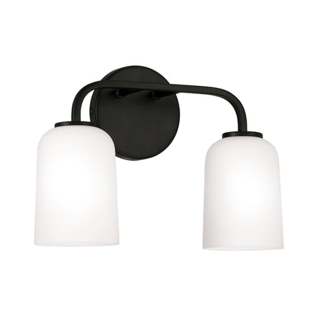 Capital Lighting 148821MB542 Lawson 2 Bulb Bathroom Light - Matte Black