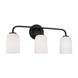 Capital Lighting 148831MB542 Lawson 3 Bulb Bathroom Light - Matte Black