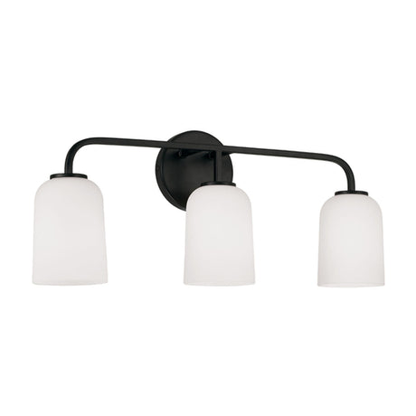 Capital Lighting 148831MB542 Lawson 3 Bulb Bathroom Light - Matte Black