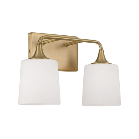 Capital Lighting 148921AD541 Presley 2 Bulb Bathroom Light - Aged Brass