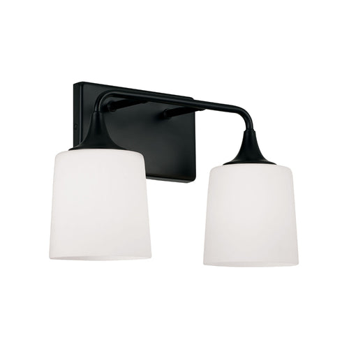 Capital Lighting 148921MB541 Presley 2 Bulb Bathroom Light - Matte Black