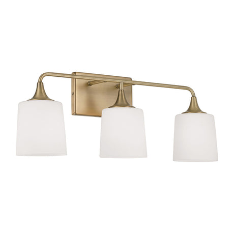 Capital Lighting 148931AD541 Presley 3 Bulb Bathroom Light - Aged Brass