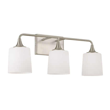 Capital Lighting 148931BN541 Presley 3 Bulb Bathroom Light - Brushed Nickel