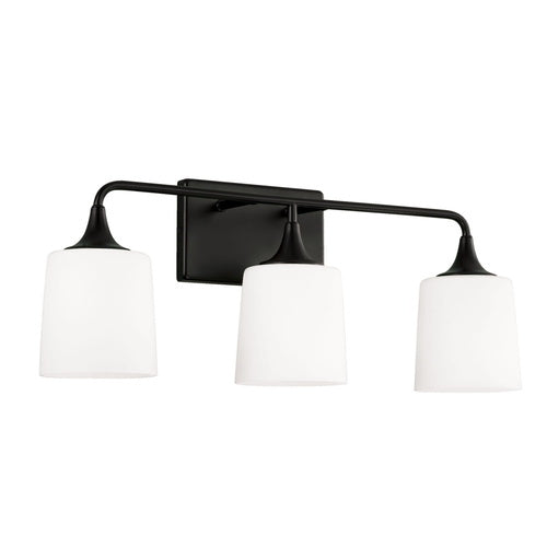 Capital Lighting 148931MB541 Presley 3 Bulb Bathroom Light - Matte Black