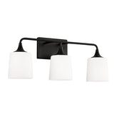 Capital Lighting 148931MB541 Presley 3 Bulb Bathroom Light - Matte Black