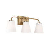 Capital Lighting 149431AD543 Brody 3 Bulb Bathroom Light - Aged Brass