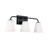 Capital Lighting 149431MB543 Brody 3 Bulb Bathroom Light - Matte Black