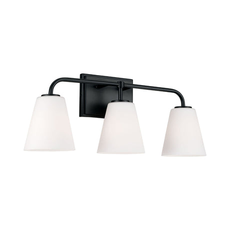 Capital Lighting 149431MB543 Brody 3 Bulb Bathroom Light - Matte Black