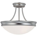 Capital Lighting 2037MN Semi Flush Mount Ceiling Light - Matte Nickel