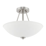 Capital Lighting 218921BN HomePlace Semi Flush Mount Ceiling Light - Brushed Nickel