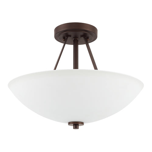 Capital Lighting 218921BZ HomePlace Semi Flush Mount Ceiling Light - Bronze