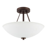 Capital Lighting 218921BZ HomePlace Semi Flush Mount Ceiling Light - Bronze