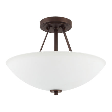 Capital Lighting 218921BZ HomePlace Semi Flush Mount Ceiling Light - Bronze