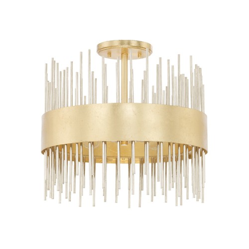 Capital Lighting 225441FI Lena Flush Mount Ceiling Light - Fire and Ice