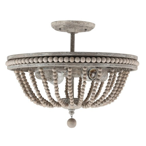 Capital Lighting 229521MS Kayla Semi Flush Mount Ceiling Light - Mystic Sand