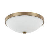 Capital Lighting 2323ADSW Covington Flush Mount Ceiling Light - Aged Brass