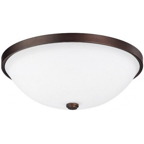 Capital Lighting 2323BBSW Covington Flush Mount Ceiling Light - Burnished Bronze