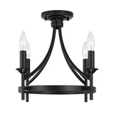 Capital Lighting 242041MB Ricci Semi Flush Mount Ceiling Light - Matte Black