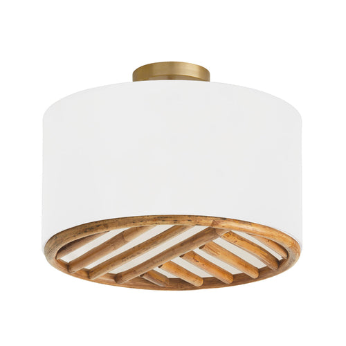 Capital Lighting 247431MA Soleil Semi Flush Mount Ceiling Light - Matte Brass