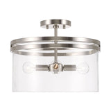 Capital Lighting 248741BN Fuller Semi Flush Mount Ceiling Light - Brushed Nickel