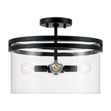 Capital Lighting 248741MB Fuller Semi Flush Mount Ceiling Light - Matte Black