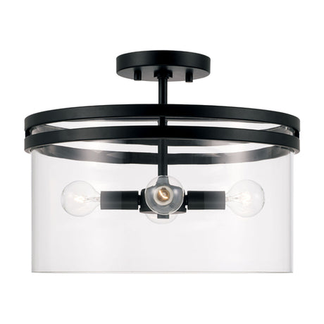 Capital Lighting 248741MB Fuller Semi Flush Mount Ceiling Light - Matte Black