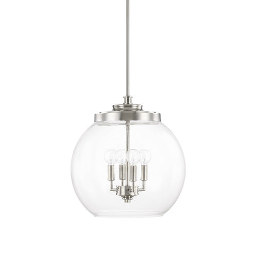 Capital Lighting 321142PN Mid-Century Down Light Pendant - Polished Nickel