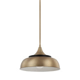 Capital Lighting 325713BX Down Light Pendant - Brass and Onyx