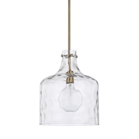 Capital Lighting 325717AD Down Light Pendant - Aged Brass