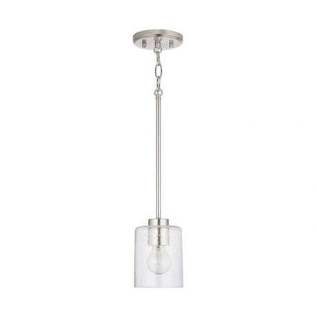 Capital Lighting 328511BN449 Greyson Mini Pendant - Brushed Nickel