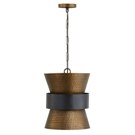 Capital Lighting 330416PZ Down Light Pendant - Patinaed Brass / Dark Zinc