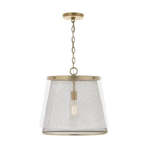 Capital Lighting 332312AD Abbott Down Light Pendant - Aged Brass