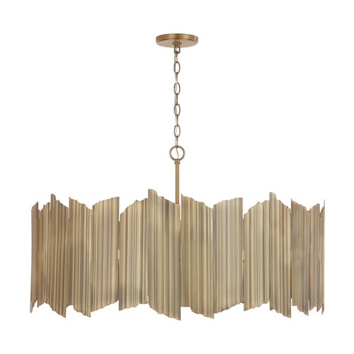 Capital Lighting 333462AD Xavier Linear Pendant - Aged Brass