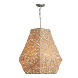 Capital Lighting 335241NY Down Light Pendant - Natural Jute / Gray combo