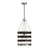 Capital Lighting 335811CM Ashton Entrance / Foyer Pendant - Carbon Grey / Matte Nickel
