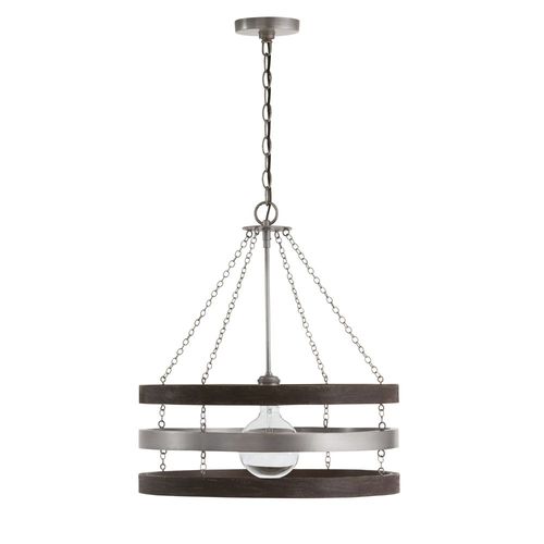 Capital Lighting 335812CM Entrance / Foyer Pendant - Carbon Grey / Matte Nickel