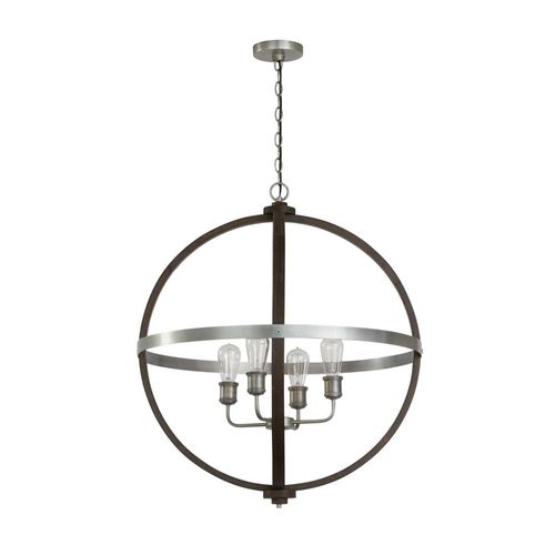 Capital Lighting 335843CM Entrance / Foyer Pendant - Carbon Grey / Matte Nickel