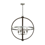 Capital Lighting 335843CM Entrance / Foyer Pendant - Carbon Grey / Matte Nickel