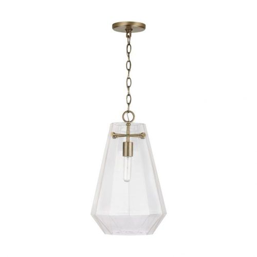 Capital Lighting 338316AD Lee Down Light Pendant - Aged Brass