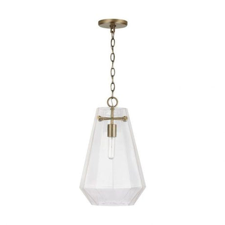 Capital Lighting 338316AD Lee Down Light Pendant - Aged Brass