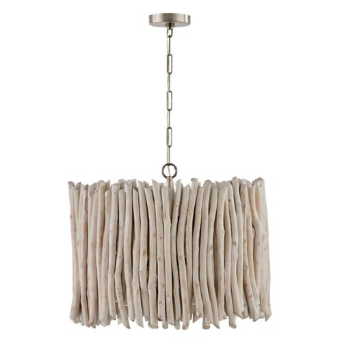 Capital Lighting 340241PP Drum Pendant - Brushed Pewter