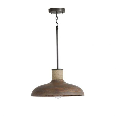 Capital Lighting 340312YG Jacob Down Light Pendant - Grey Wash / Iron Silk