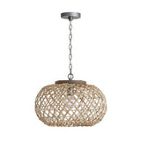 Capital Lighting 340811GK Rainey Down Light Pendant - Grey Wash / Antique Nickel