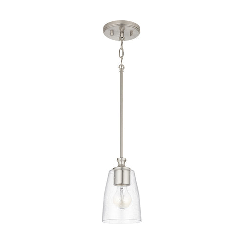 Capital Lighting 340911BN506 Myles Mini Pendant - Brushed Nickel