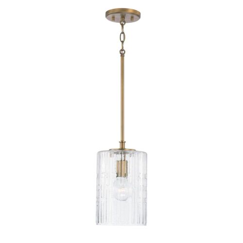 Capital Lighting 341311AD Emerson Mini Pendant - Aged Brass