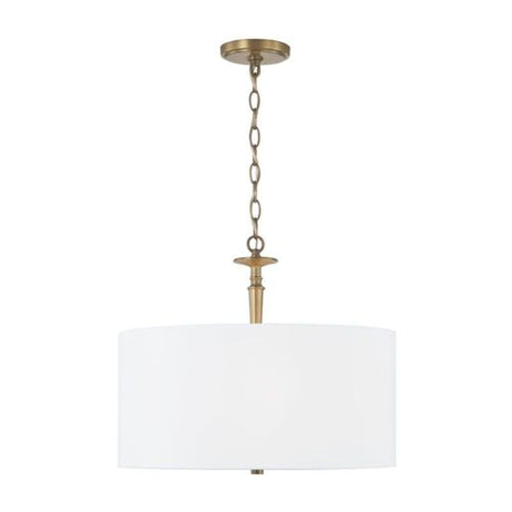 Capital Lighting 342631AD Abbie Down Light Pendant - Aged Brass