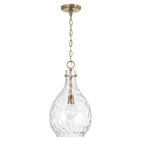 Capital Lighting 349012AD Brentwood Down Light Pendant - Aged Brass