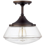 Capital Lighting 3533BB134 Semi Flush Mount Ceiling Light - Burnished Bronze
