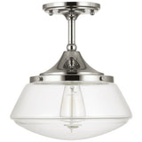 Capital Lighting 3533PN134 Semi Flush Mount Ceiling Light - Polished Nickel