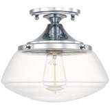 Capital Lighting 3537CH134 Capital Ceiling Semi Flush Mount Ceiling Light - Chrome / Clear